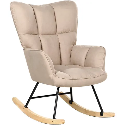 OULU - Schommelstoel - Beige - Polyester – afbeelding 2