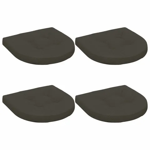 vidaXL Coussins de siège 4 pièces 4 pc 100 % polyester Anthracite – 421337 – image 3
