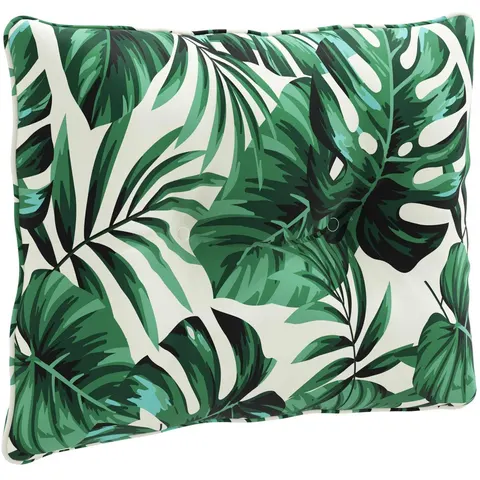 vidaXL Coussin de dos PUTTEN 100 % polyester Motif feuilles – 439455 – image 3