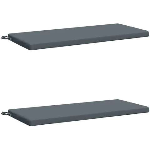 vidaXL Coussins de Banc SOEST 2 pc 100 % polyester Bleu – 461661 – image 2