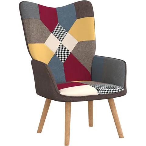vidaXL Chaise de relaxation Patchwork Tissu – 425541 – image 2
