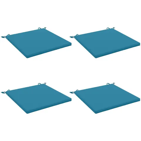 vidaXL Coussins de siège SOEST 4 pc 100 % polyester Bleu clair – 416456 – image 3