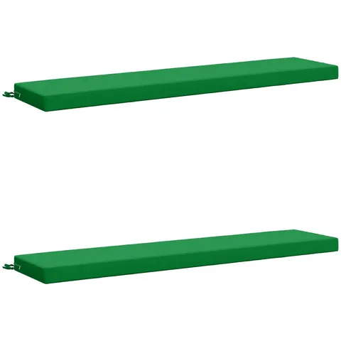 vidaXL Coussins de Banc SOEST 2 pc 100 % polyester Vert – 468929 – image 3