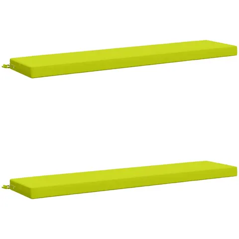 vidaXL Coussins de Banc SOEST 2 pc 100 % polyester Vert vif. – 468806 – image 3