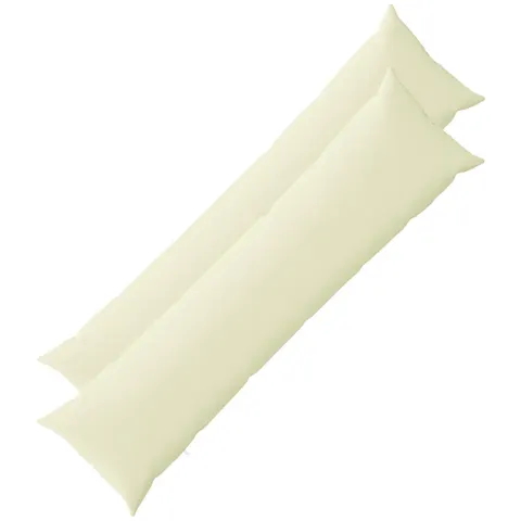 vidaXL Coussin 2 pc HEERLEN Crème 40 x 145 cm Polyester – image 2