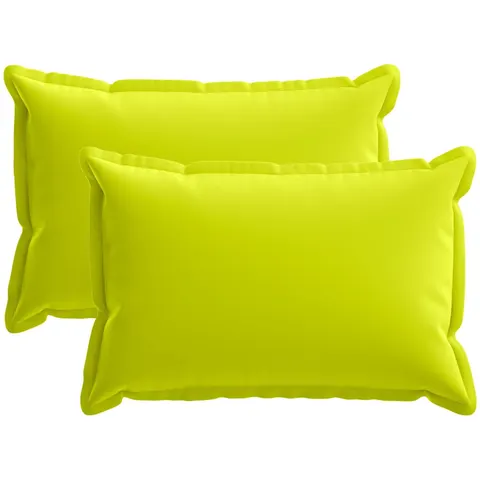 vidaXL Coussin avec oreiller HOUTEN 2 pc Vert vif. Polyester – 776023 – image 2