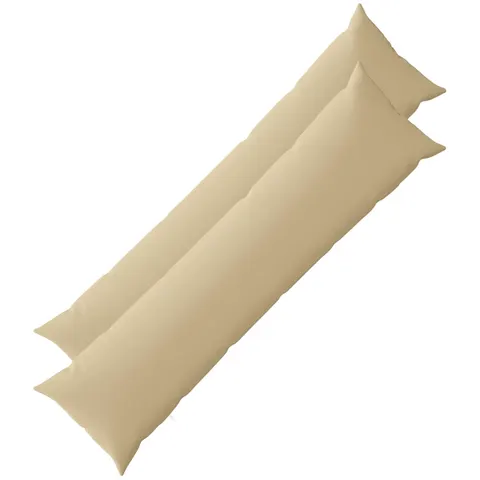 vidaXL Coussin 2 pc HEERLEN Beige 40 x 145 cm Polyester – image 2
