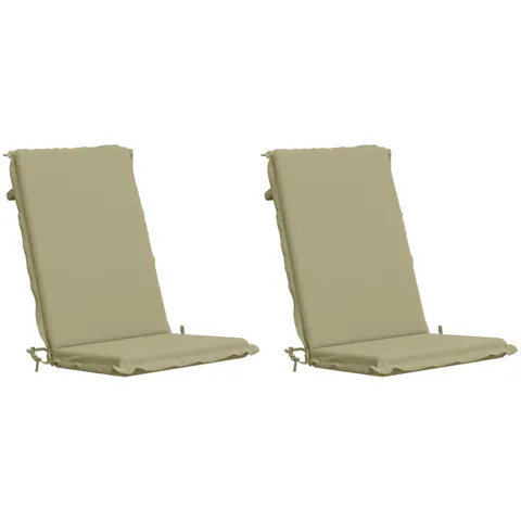 vidaXL Coussin de chaise à dossier haut GEMERT 2 pc 100 % polyester – 427070 – image 2
