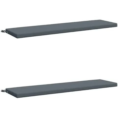 vidaXL Coussins de Banc SOEST 2 pc 100 % polyester Bleu – 458760 – image 2