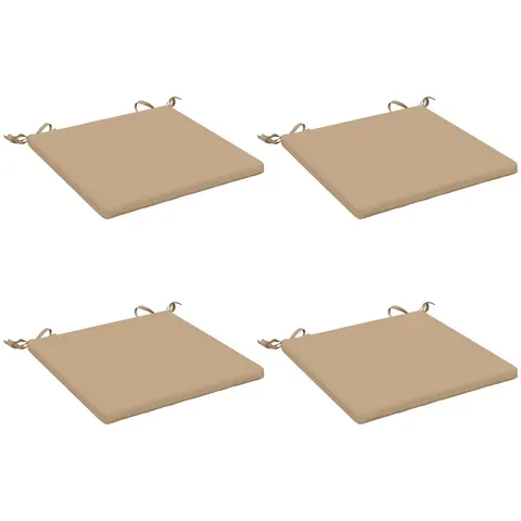 vidaXL Coussins de siège SOEST 4 pc 100 % polyester Sable – 411710 – image 3