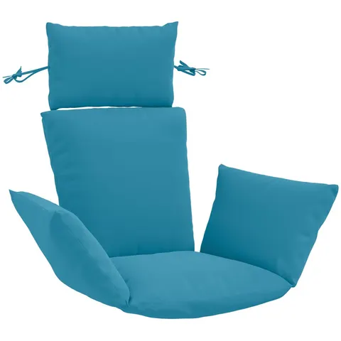 vidaXL Coussin Adirondack PUTTEN 100 % polyester Bleu clair – image 3