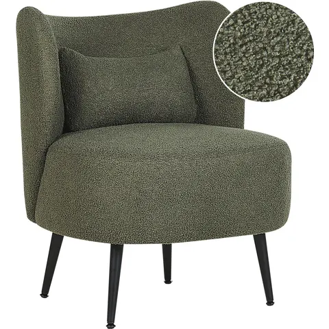OTSBY - Fauteuil - Donkergroen - Bouclé – afbeelding 2