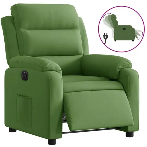 vidaXL Fauteuil inclinable électrique vert clair velours – 175617 – image 2