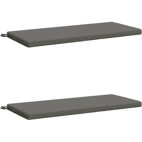 vidaXL Coussins de Banc SOEST 2 pc 100 % polyester Gris – 461760 – image 2