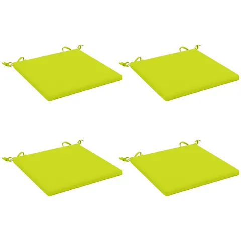 vidaXL Coussins de siège SOEST 4 pc 100 % polyester Vert vif. – 412687 – image 2
