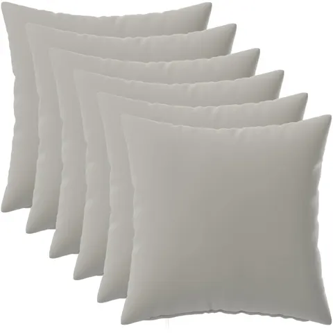 vidaXL Coussin 6 pc HEERLEN Gris 45 x 45 cm Polyester – image 2