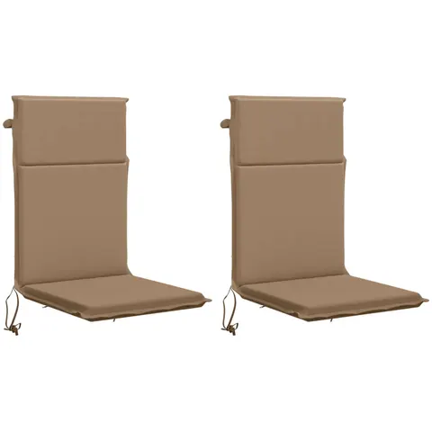 vidaXL Coussin de chaise à dossier haut GEMERT 2 pc 100 % polyester – 426080 – image 3