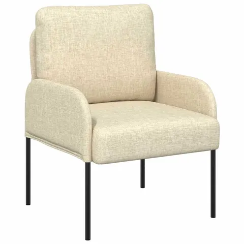 vidaXL Canapés avec coussin 55cm Crème Contreplaqué – image 2