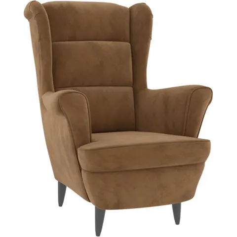 vidaXL Fauteuil marron velours – image 2