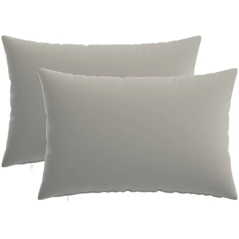 vidaXL Coussin 2 pc HEERLEN Gris 40 x 60 cm Polyester – image 2