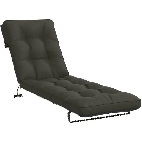 vidaXL Coussin de transat VIANEN 100 % polyester Anthracite – 506942 – image 2