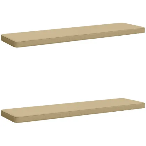 vidaXL Coussins de banc 2 pièces VUGHT 2 pc 100 % polyester Beige – 482123 – image 2