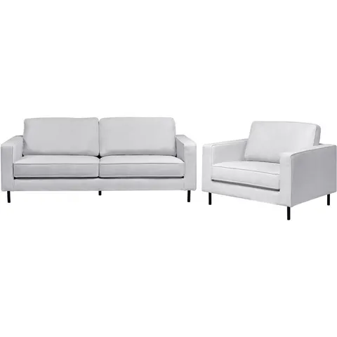 SAVALEN - Bankenset - Lichtgrijs - Polyester – afbeelding 2