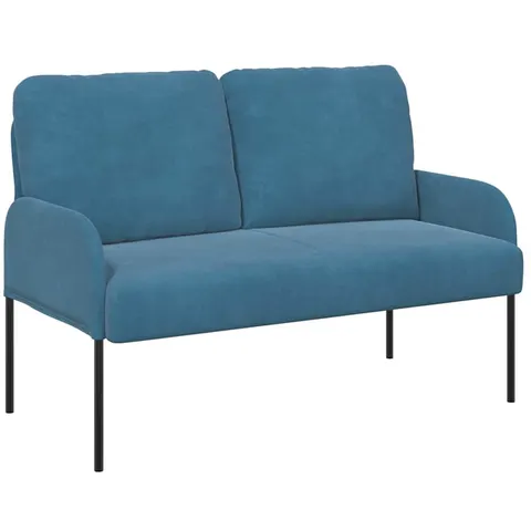vidaXL Canapés avec coussin 110cm Bleu Contreplaqué – 340206 – image 2