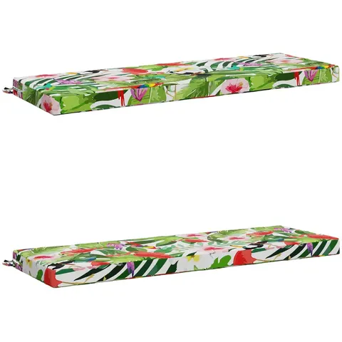 vidaXL Coussins de Banc SOEST 2 pc 100 % polyester Multicolore – 471783 – image 3