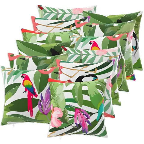 vidaXL Coussin 12 pc HEERLEN Multicolore 45 x 45 cm Polyester – image 2