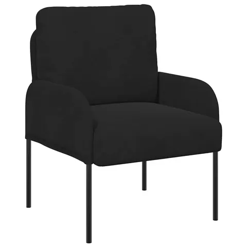 vidaXL Canapés avec coussin 55cm Noir Contreplaqué – 340091 – image 2