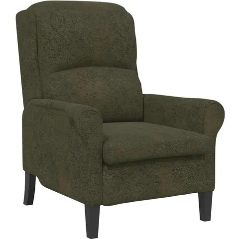vidaXL fauteuil Vert armée Simili cuir – image 2