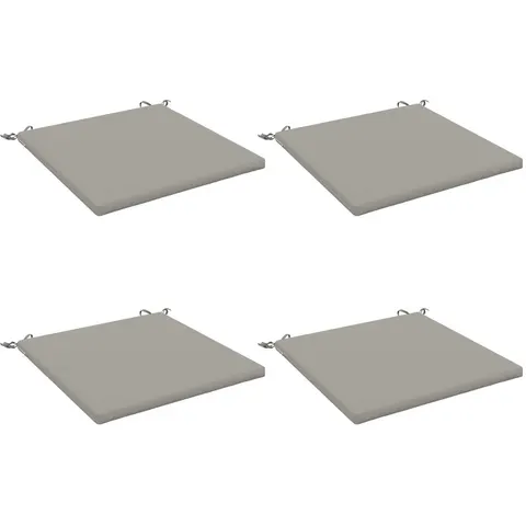 vidaXL Coussins de siège SOEST 4 pc 100 % polyester Gris – 416418 – image 3