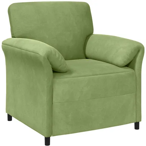 vidaXL Canapé 1 place Vert clair Velours – image 2