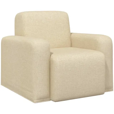 vidaXL Fauteuil Crème Tissu – 522867 – image 2
