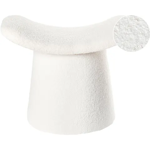 RIDDLE - Poef - Gebroken wit - Bouclé – afbeelding 2