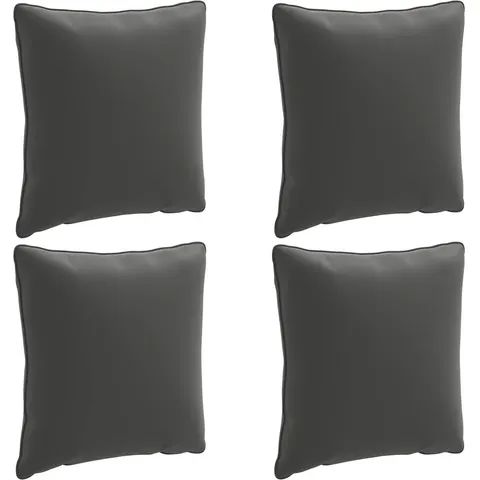 vidaXL Coussin de dos PUTTEN 4 pc 100 % polyester Anthracite – 419754 – image 3