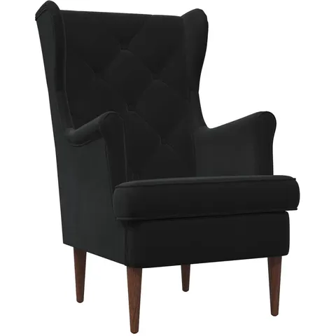 vidaXL Fauteuil Noir Velours – 636712 – image 2