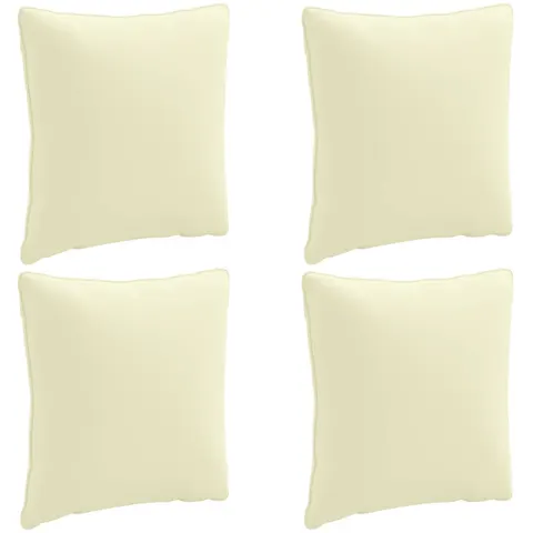 vidaXL Coussin de dos PUTTEN 4 pc 100 % polyester Crème – 419853 – image 2