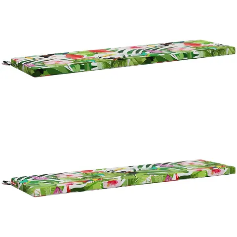 vidaXL Coussins de Banc SOEST 2 pc 100 % polyester Multicolore – 458449 – image 3