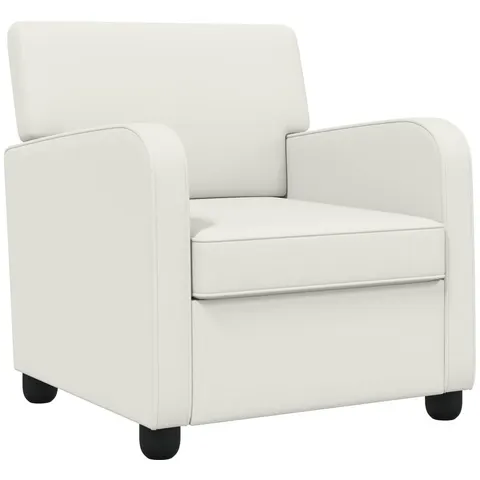 vidaXL Fauteuil Blanc Simili cuir – 590835 – image 2