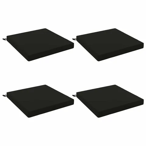 vidaXL Coussins de siège SOEST 4 pc 100 % polyester Noir – 419235 – image 2