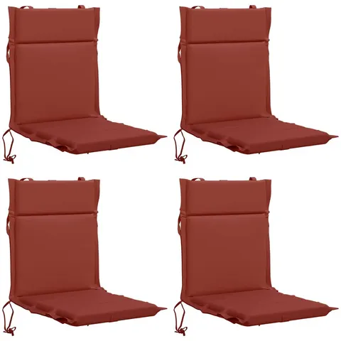 vidaXL Coussin de chaise à dossier bas GEMERT 4 pc 100 % polyester – 433095 – image 2