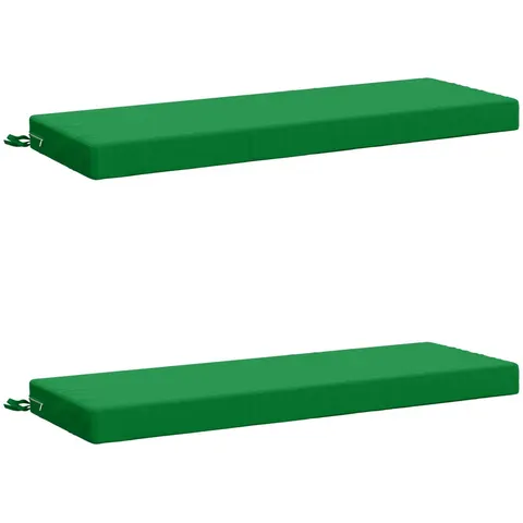 vidaXL Coussins de Banc SOEST 2 pc 100 % polyester Vert – 464860 – image 3