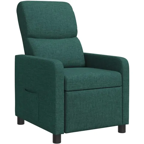 vidaXL Fauteuil inclinable Vert foncé Polyester – image 2