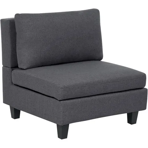 UNSTAD - Fauteuil - Donkergrijs - Polyester – afbeelding 2