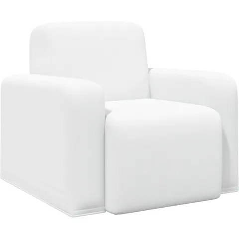 vidaXL Fauteuil Blanc Tissu – 522898 – image 2