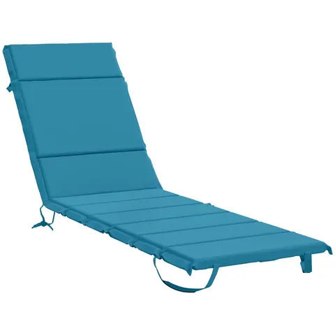vidaXL Coussin de transat GEMERT 100 % polyester Bleu clair – 453642 – image 2