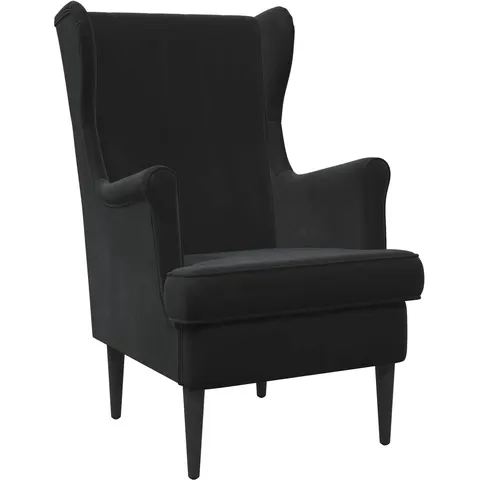 vidaXL Fauteuil Noir Velours – 637016 – image 2