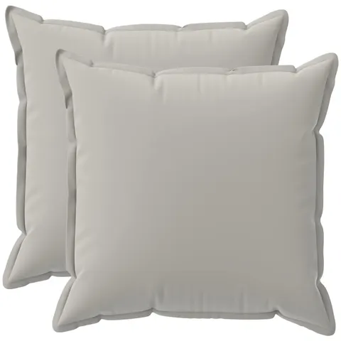 vidaXL Coussin 2 pc HOUTEN Gris 80 x 80 cm Polyester – image 2